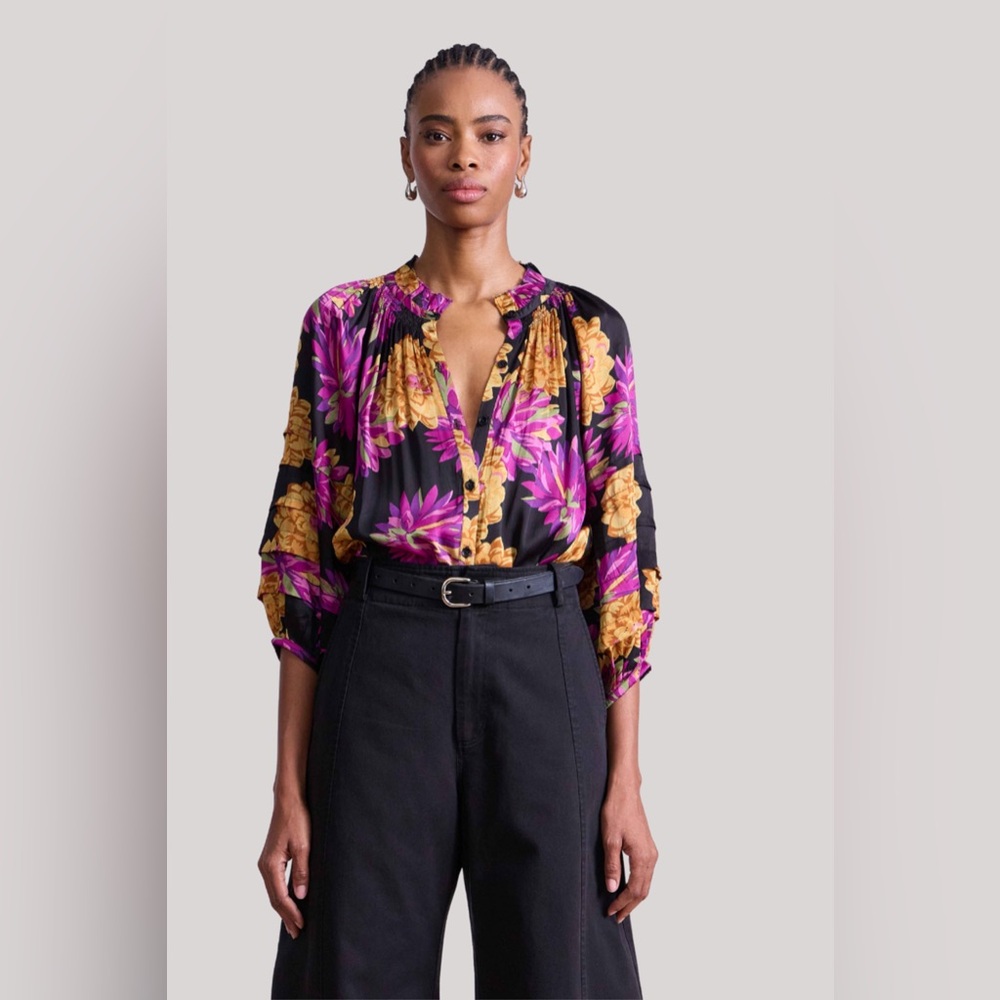 Apiece Apart Trini Blouse in Pom Floral Size S